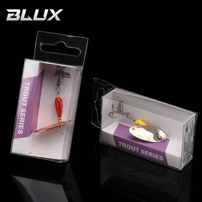 BLUX – Leurre métallique à lame rotative, appât artificiel dur en laiton, cuillère, cuivre, pour la
