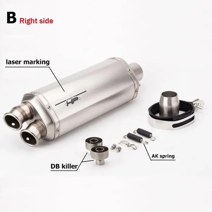 Silencieux Universel pour Motocross, 51mm, Escape Moto avec DB Killer, pour SV650, Z900, F850GS, Run