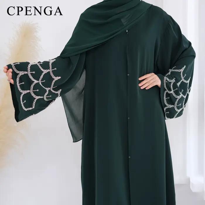 Tenue islamique du moyen-orient pour femmes musulmanes, Robe Abaya de luxe, dubaï, modeste, Cardigan
