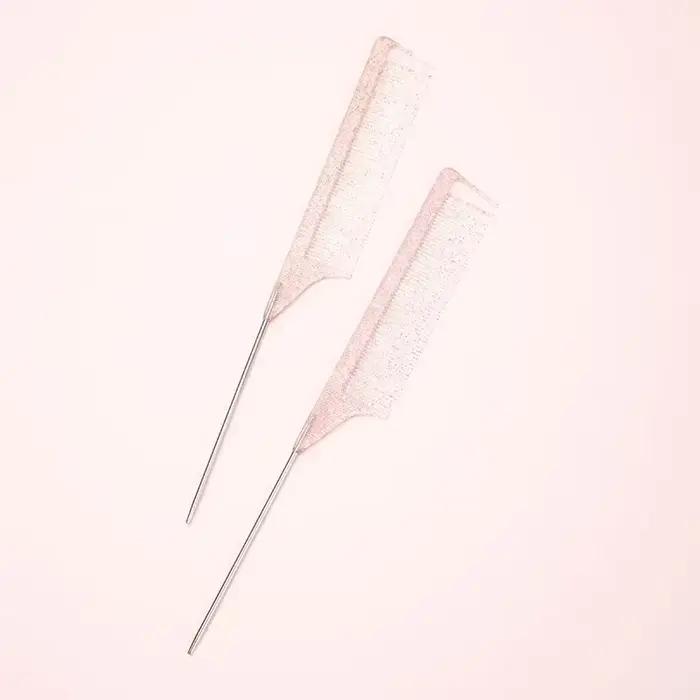 Aiguille en acier style professionnel en plastique résistant à la chaleur antistatique tressage queu