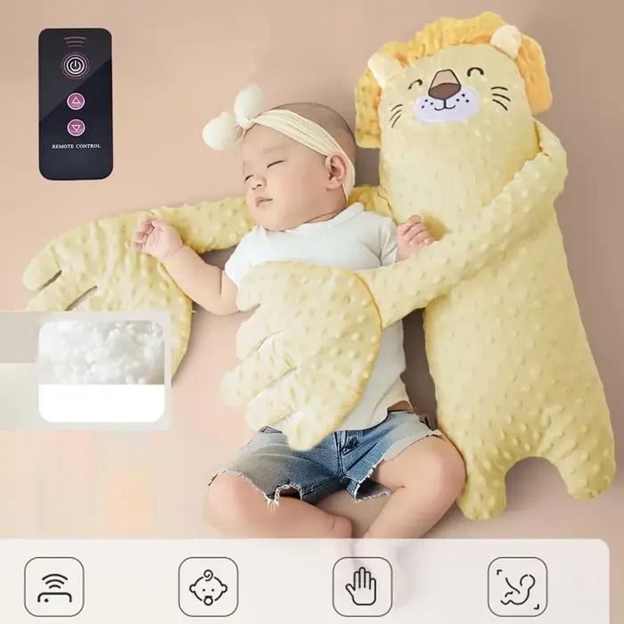 Coussin de Sommeil Apaisant pour Bébé, avec Fonction de Tapotement Électrique à Télécommande, en For
