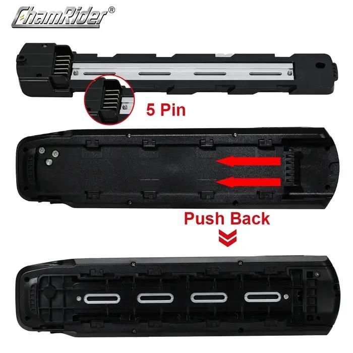 ChamRider-Boîtier de batterie pour vélo électrique, boîtier de batterie Polly 9, tube alertes onal,