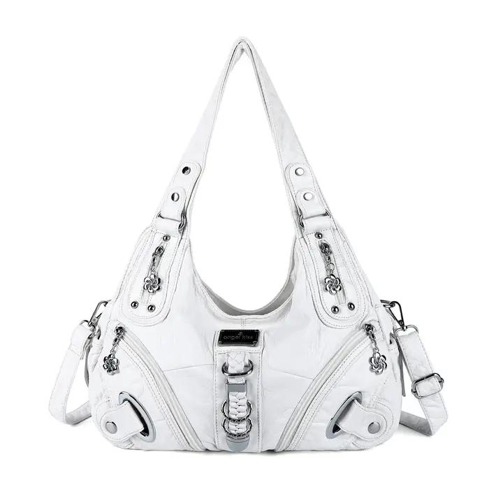 Sac à main vintage pour femme, sac à bandoulière tendance, grand sac fourre-tout, sac de shopping à