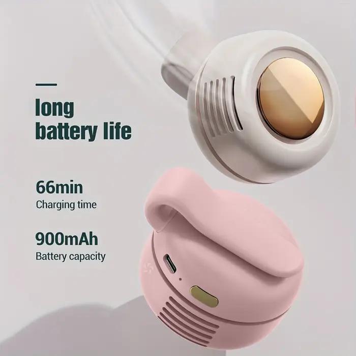 Mini ventilateur tourbillon portable avec clip de taille, 3 vitesses, mains libres, silencieux, pour