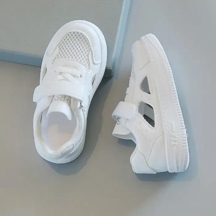 Chaussures Blanches pour Enfants 2026 – Sandales d'Été Designer Respirantes pour Garçons, Chaussures