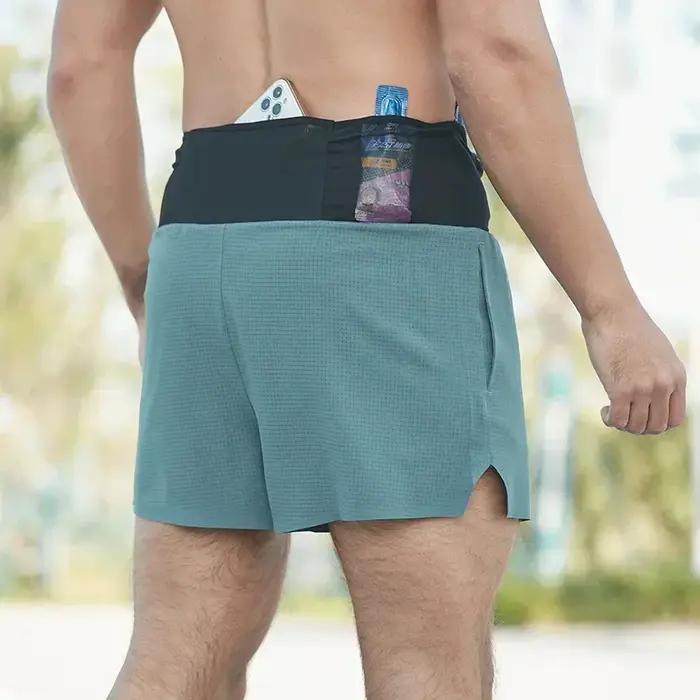 Short de Marathon 2 en 1 à doublure triangulaire pour hommes, respirant et à séchage rapide, pantalo