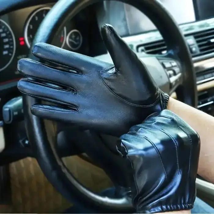 Gants de voiture à écran tactile gants en cuir respirants à doigt complet Moto Motocross gants de sp