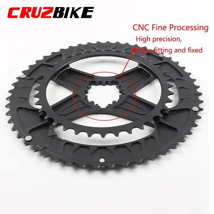 CRMERCEDES-Couronne de vélo à double disque JOWheel, plateau de vélo de route, pédalier à 8 vitesses