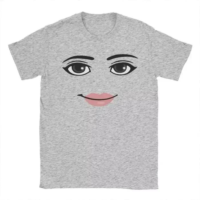 T-shirts graphiques à manches courtes pour hommes et femmes, nouveauté Robloxs Face Game Meme, mode