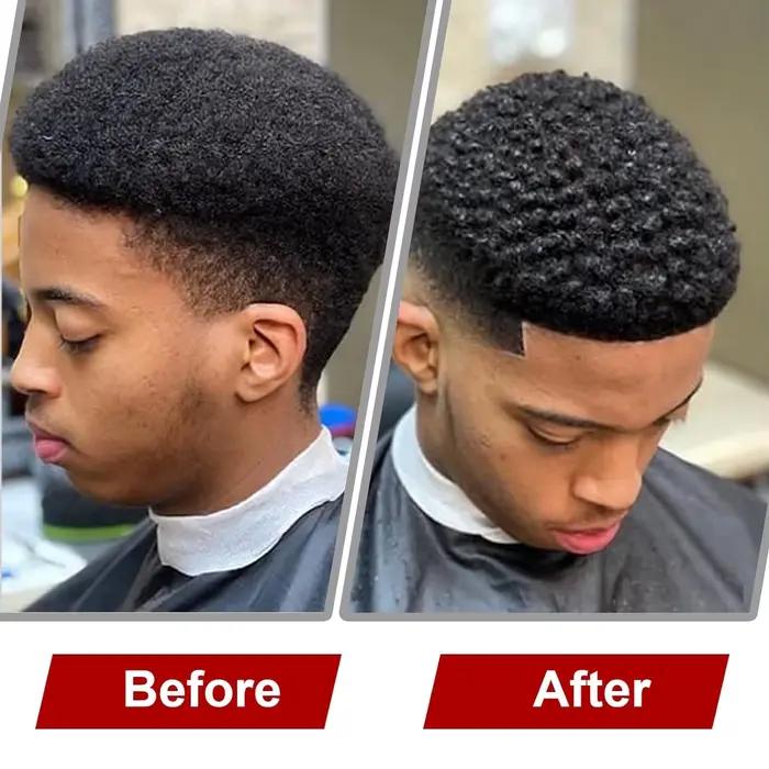 Éponge de peigne à cheveux Afro Twist, 2 pièces, brosse en éponge pour cheveux bouclés pour hommes e