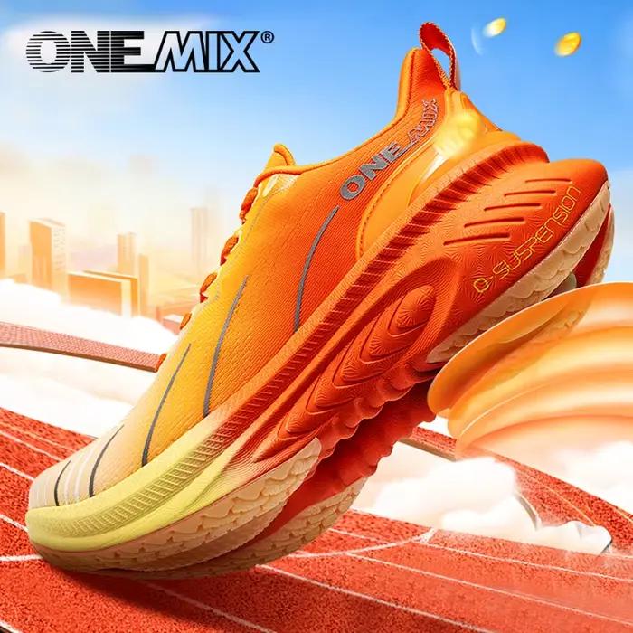 Chaussures de course ONEMIX lacets homme femme - Baskets sport athlétisme extérieur confortables