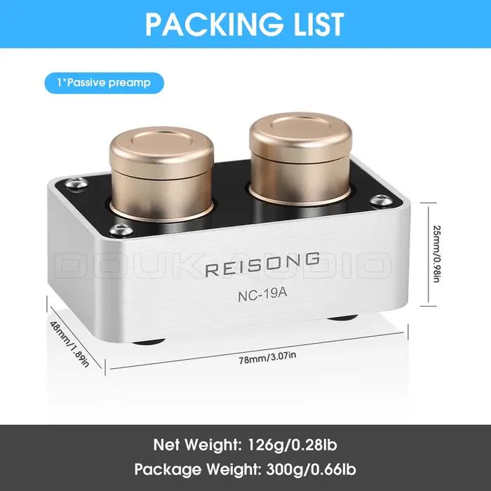 Nobsound-Mini Préampli Audio Passif Stéréo, Amplificateur de Signal Step-up pour PC, Lecteur CD, Rad