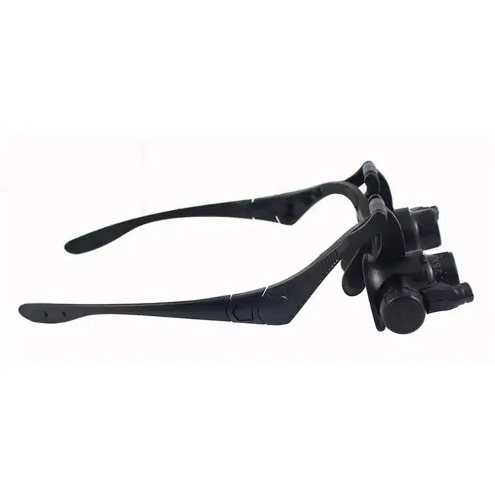 Nouveau bandeau lumière LED lunettes Loupe 10X 15X 20X 25X Double lentille de Loupe pour horloger bi