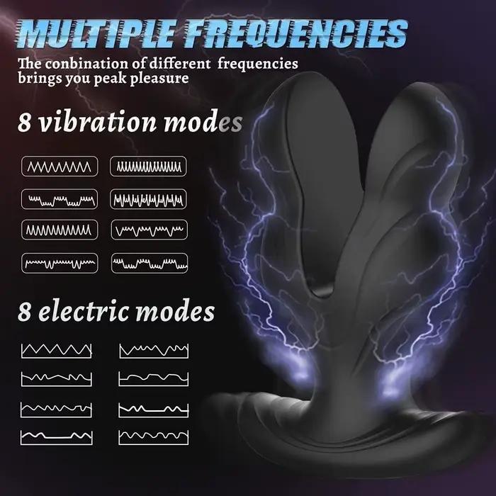 Vibromasseur anal à décharge électrique pour hommes, télécommande sans fil, plug anal vibrant, masse
