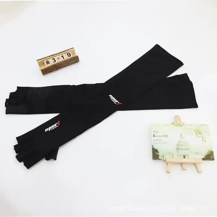 Manches en soie glacée pour femmes et hommes, Protection solaire d'été, pêche, cyclisme, gants respi