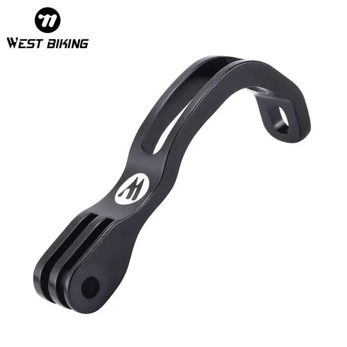 WEST BIKING-Support d'éclairage de fourche avant en alliage d'aluminium réglable, support rapide pou