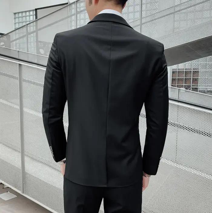 Costume de gentleman décontracté pour hommes, costume de banquet de mariage d'affaires en plein air,