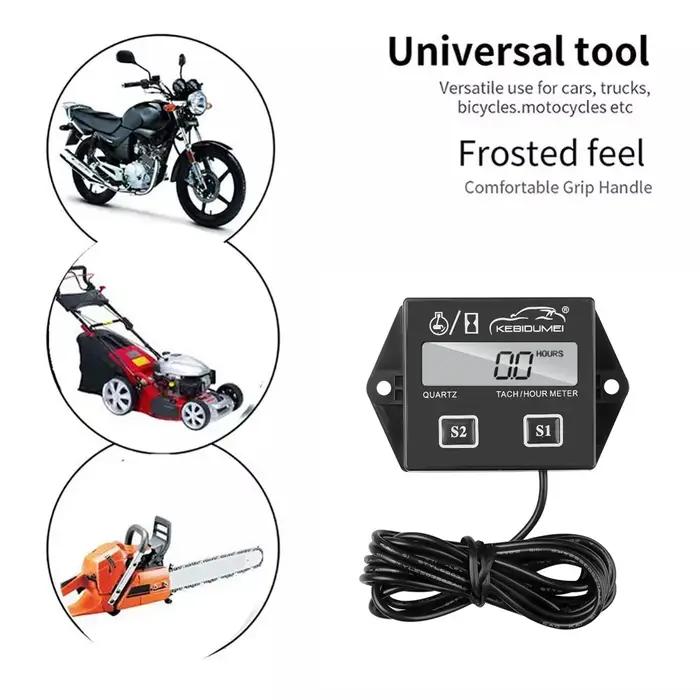 Tachymètre numérique pour moteur de moto, jauge tachymètre étanche, affichage LCD, moteur RPM pour m