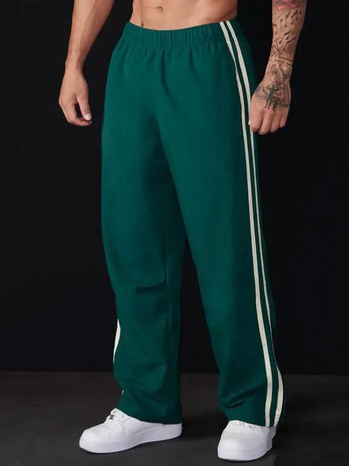 GYM populaire pantalons longs hommes course décontracté jambe droite pantalons de survêtement automn