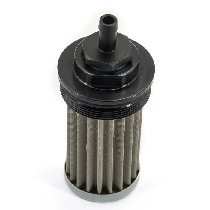 Filtre à carburant en aluminium OD 2 pouces, filtre en acier inoxydable E85 avec élément en acier de