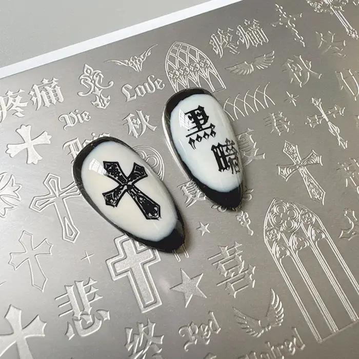 XMQ STAMPING NAIL PLATES CRUCIFIX TEMPLATES HALLOWEEN IMAGEPLATE
