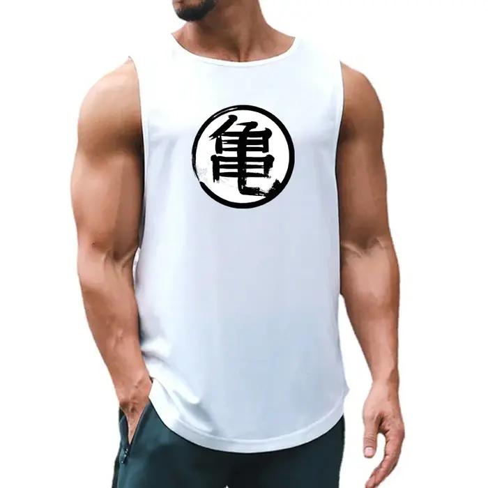 Chemise de sport imprimée Anime japonais pour hommes, chemise de fitness, chemise de course à pied,