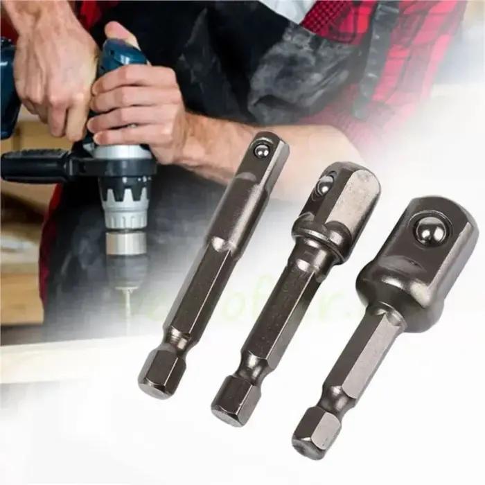 Adaptateur de douille en acier au Chrome Vanadium, tige Seth EX à 1/4 "3/8" 1/2 ", forets d'extensio