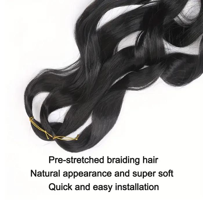 Extensions de cheveux tressés en spirale pour femmes, boucles françaises, cheveux synthétiques pré-é