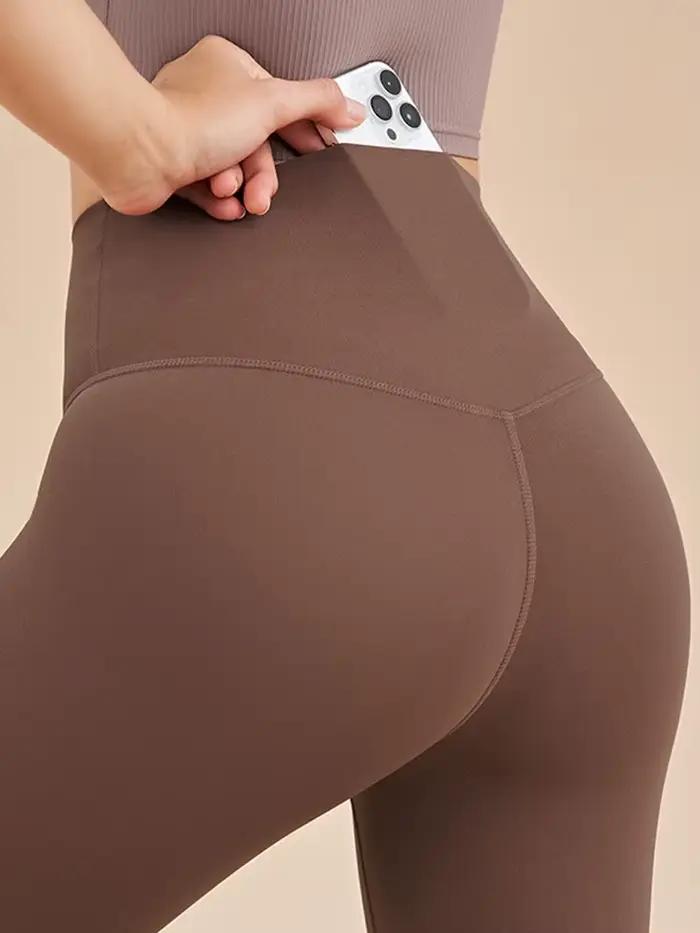 INLUMINE nouveaux Leggings de sport avec poche femmes taille haute élastique Yoga 7 Points pantalon