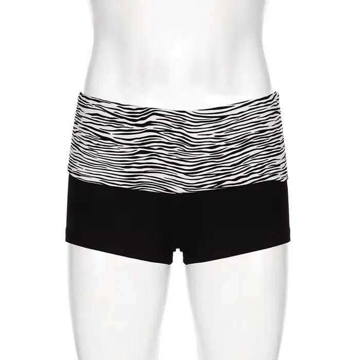 SUCHCUTE décontracté imprimé zèbre élastique Shorts femme maigre taille basse Mini court Y2K Harajuk