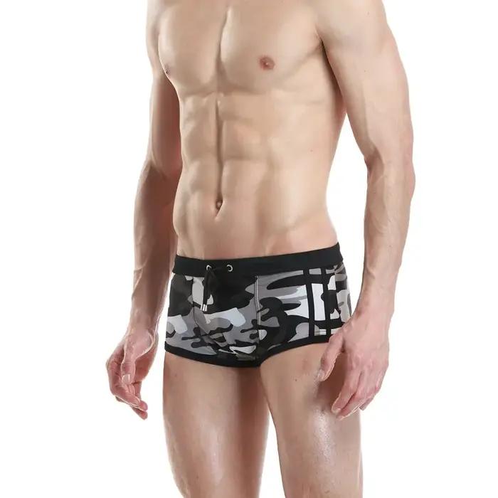 Hommes de Shorts Camouflage trouse Slip Maillots De Bain Push-Up Maillot de Bain Homme taille basse