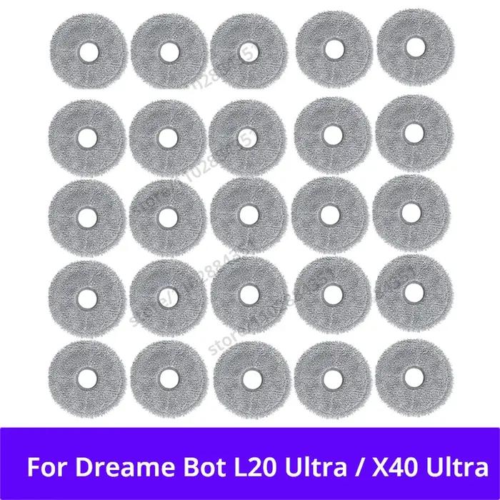 Chiffon de vadrouille pour aspirateur Dreame L20 Ultra / L30 Ultra / X20 Pro L10s Pro Ultra X40 Ultr