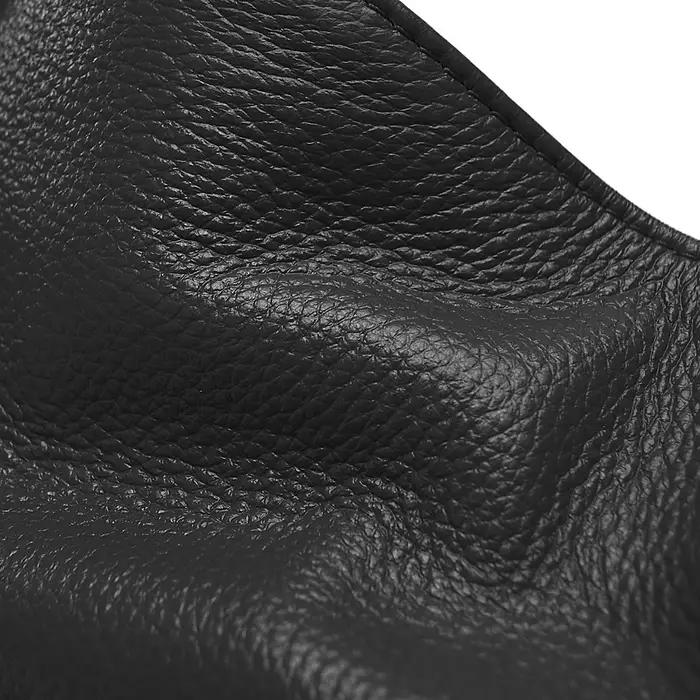 Zency-Sac à main en cuir véritable avec pompon pour femme, sac à main à bandoulière pour femme, noir