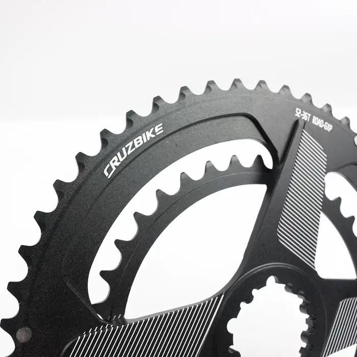 CRMERCEDES-Couronne de vélo à double disque JOWheel, plateau de vélo de route, pédalier à 8 vitesses