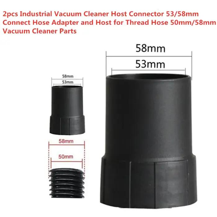 Connecteur hôte pour aspirateur industriel 2P 53/58mm, adaptateur de tuyau de connexion et hôte pour