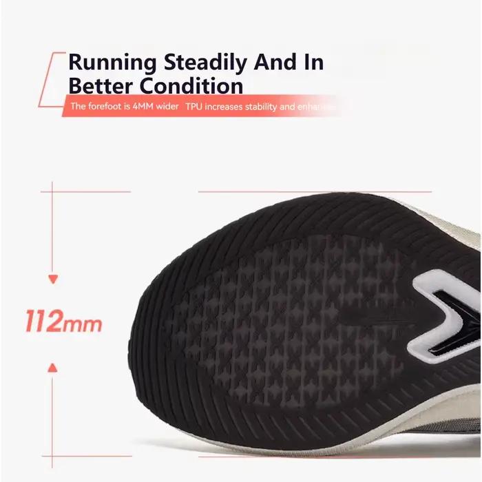 Chaussures de course femme Xtep 2000KM 2.0 - Absorption chocs TPU professionnel - Demi-taille inférieure