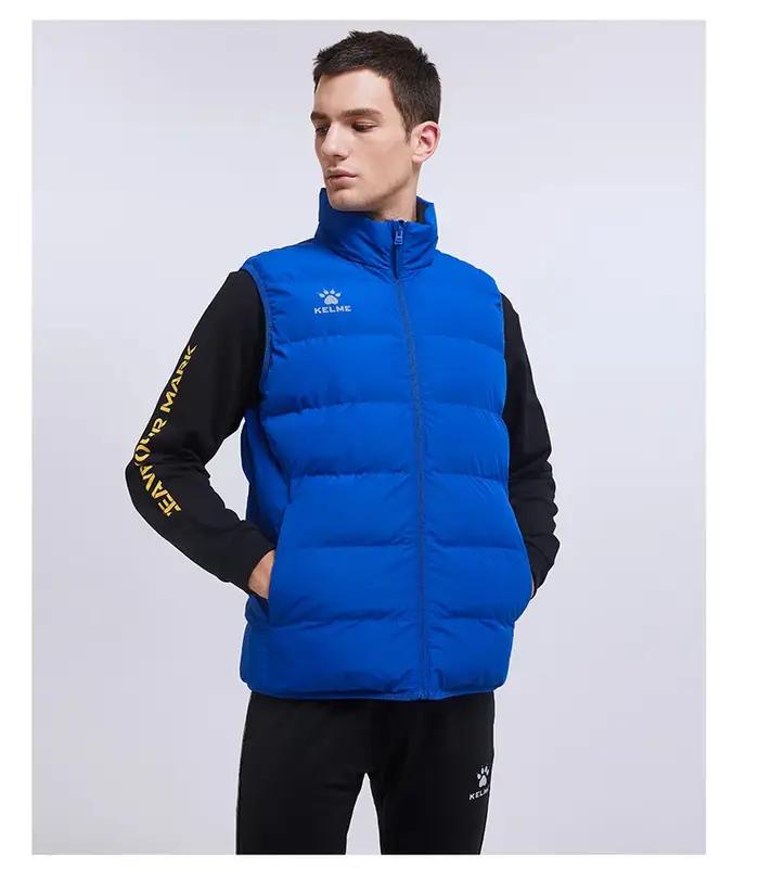 KELME – veste de sport en coton pour hommes, nouvelle veste chaude et coupe-vent sans manches pour l