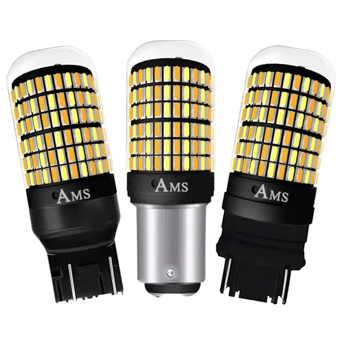 Lampe de Signalisation LED P21w 7443 3157, Ampoule 168smd Canbus, enquêter de Freinage 1157, Bay15d