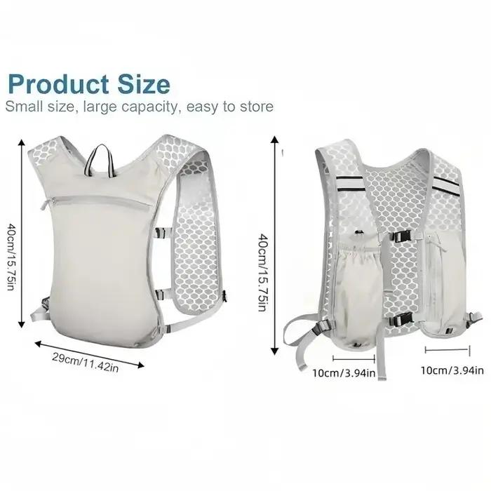 Sac à dos gilet d'hydratation pour course à pied, pour randonnée, cyclisme, Marathon, sac de poitrin
