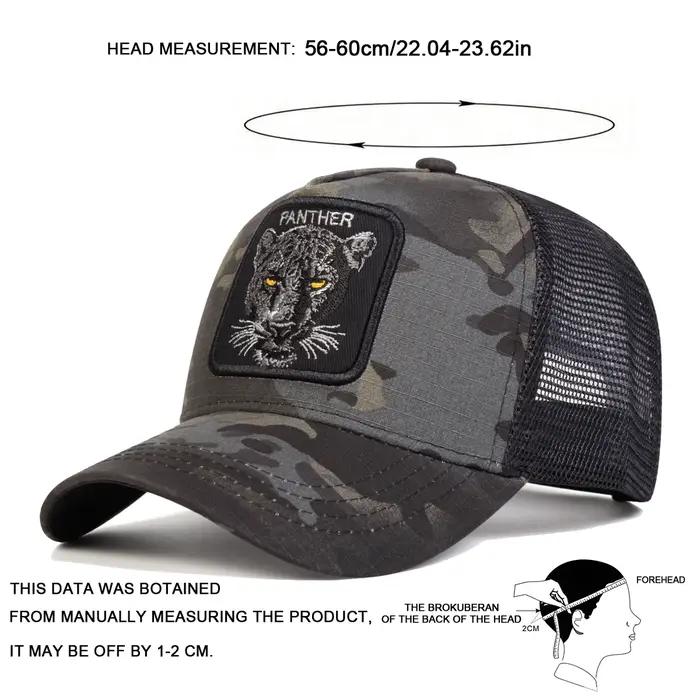 Casquettes de Baseball unisexes avec broderie PANTHER, chapeaux décontractés réglables pour l'extéri