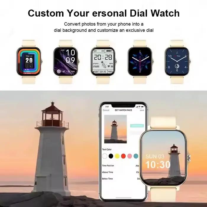 Montre intelligente avec écran tactile appel message musique contrôle et analyse de performance pour entraînement et vie quotidienne