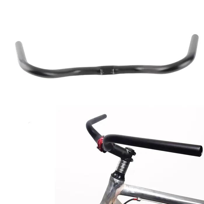 Guidon vintage de vélo en alliage d'aluminium pour vélo de montagne et de route offrant confort et style unique pour coureur de route et grimpeur de montagnes