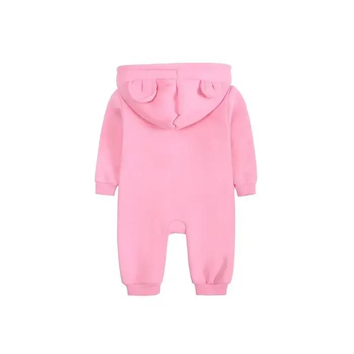 Barboteuse de printemps et d'automne pour bébé fille, couleur unie, vêtements pour nouveau-né, en co
