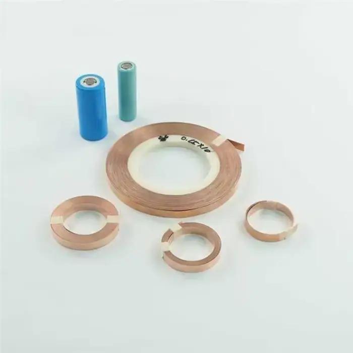Sangle de bande de cuivre T2 99.9%, 5 m/rouleau, pour stockage d'énergie, soudeur par points, connex