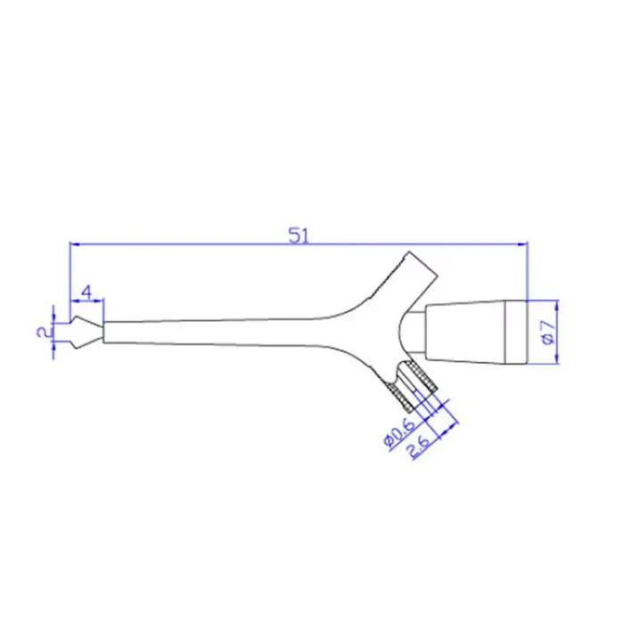 Câble de fils de Test multimètre, prise de 2mm, Clip de Test IC rapide Miniature