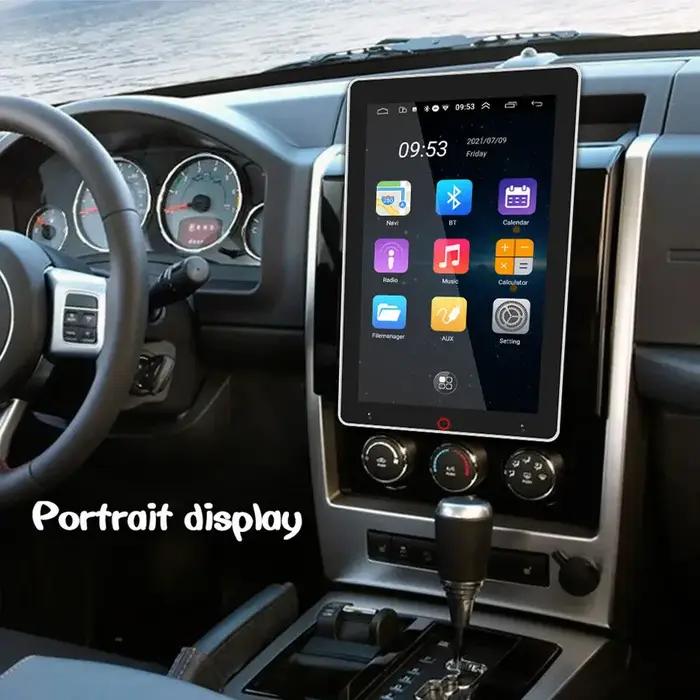 Lecteur vidéo de voiture rotatif automatique, radio stéréo universelle, GPS, Android 14.0, Apple Car