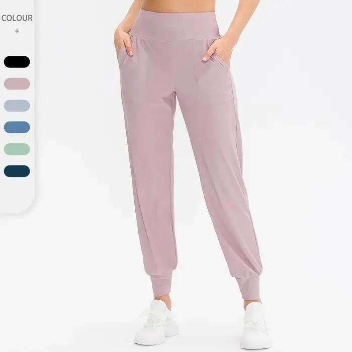 Pantalon de jogging ample pour femme, séchage rapide, avec poches, idéal pour le yoga, la course et