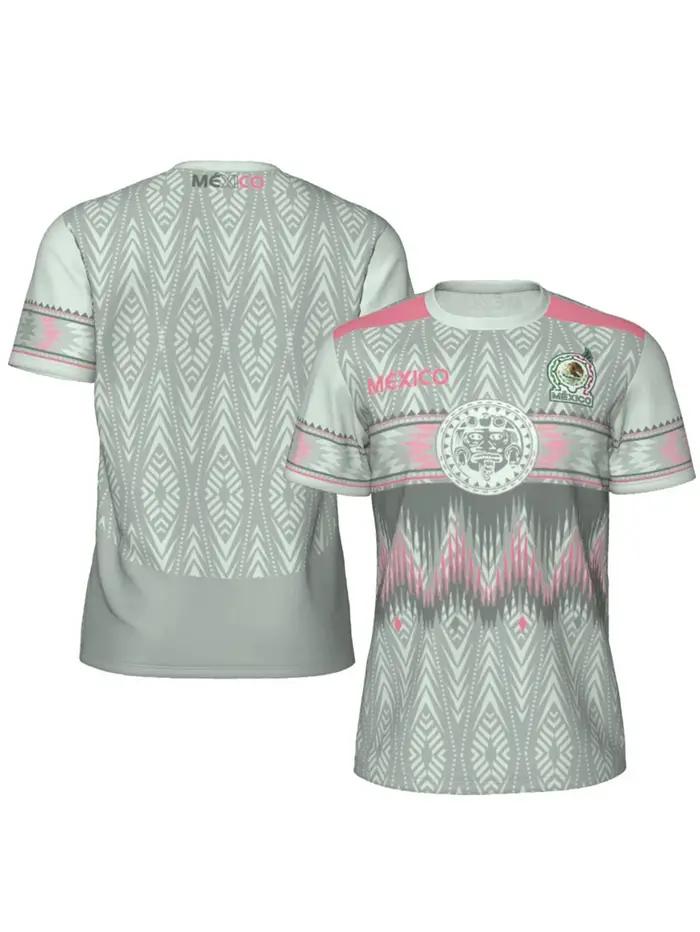 Maillot de football du Mexique pour hommes, maillot de football respirant à manches courtes, style é