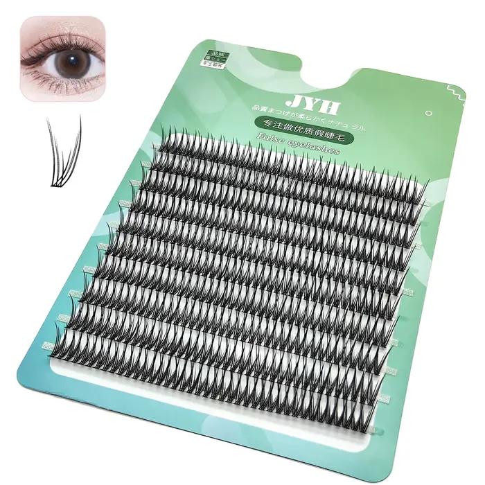 ADIYA queue d'hirondelle fée cils naturel grappe mince croix segmenté Extensions de cils doux sirène