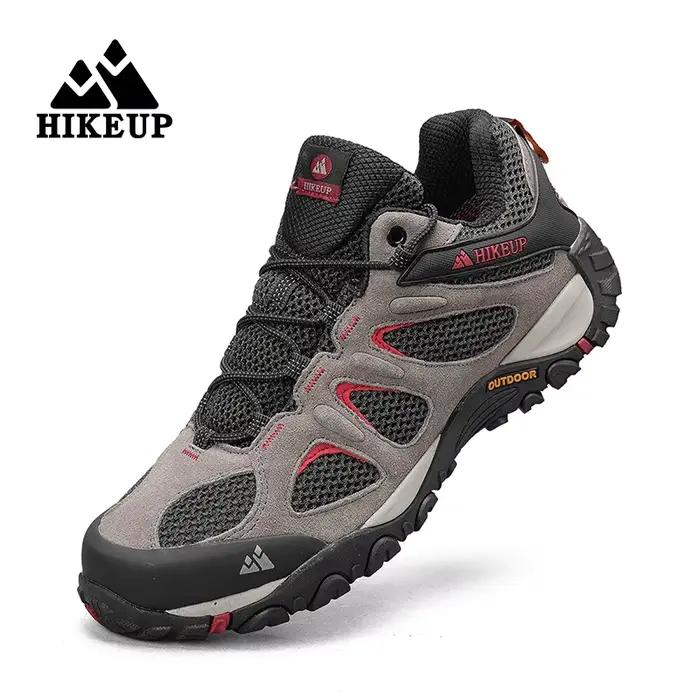 Chaussures randonnée homme HIKEUP antidérapantes - Sneakers montagne résistantes pour escalade et chasse